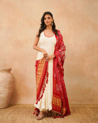 PITARA - The Anarkali Kurta & Pant Set with Handworked Bandhani Dupatta.