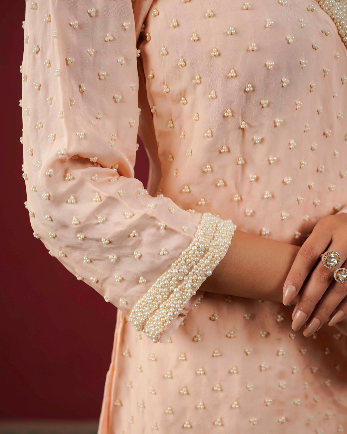 PITARA - The Soft Peach Kurta & Pant Set.