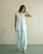 Har- Din sky blue Linen Co-rd set