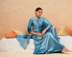 PITARA - The Statement Blue Kurta & Palazzo Set.