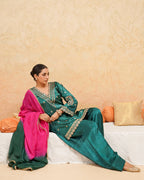 PITARA - The Emerald Statement Kurta & Salwar Set.