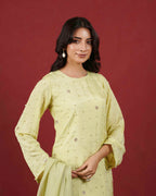 PITARA - The Pistachio Kurta & Pant Set.