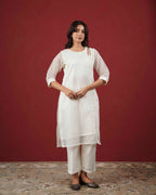 PITARA - The Pearl White Kurta & Pant Set.