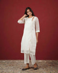 PITARA - The Pearl White Kurta & Pant Set.