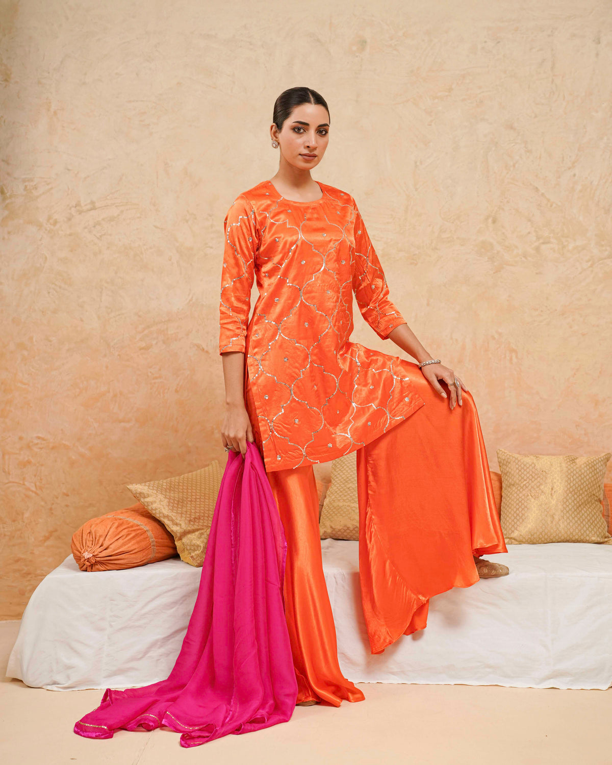 PITARA - The Sunset Statement Kurta & Palazzo Set