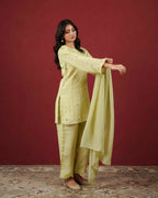 PITARA - The Pistachio Kurta & Pant Set.