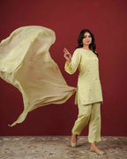 PITARA - The Pistachio Kurta & Pant Set.