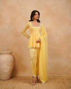 PITARA - The Bandhani Peplum Kurta & Pant Set