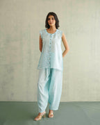 Har- Din sky blue Linen Co-rd set