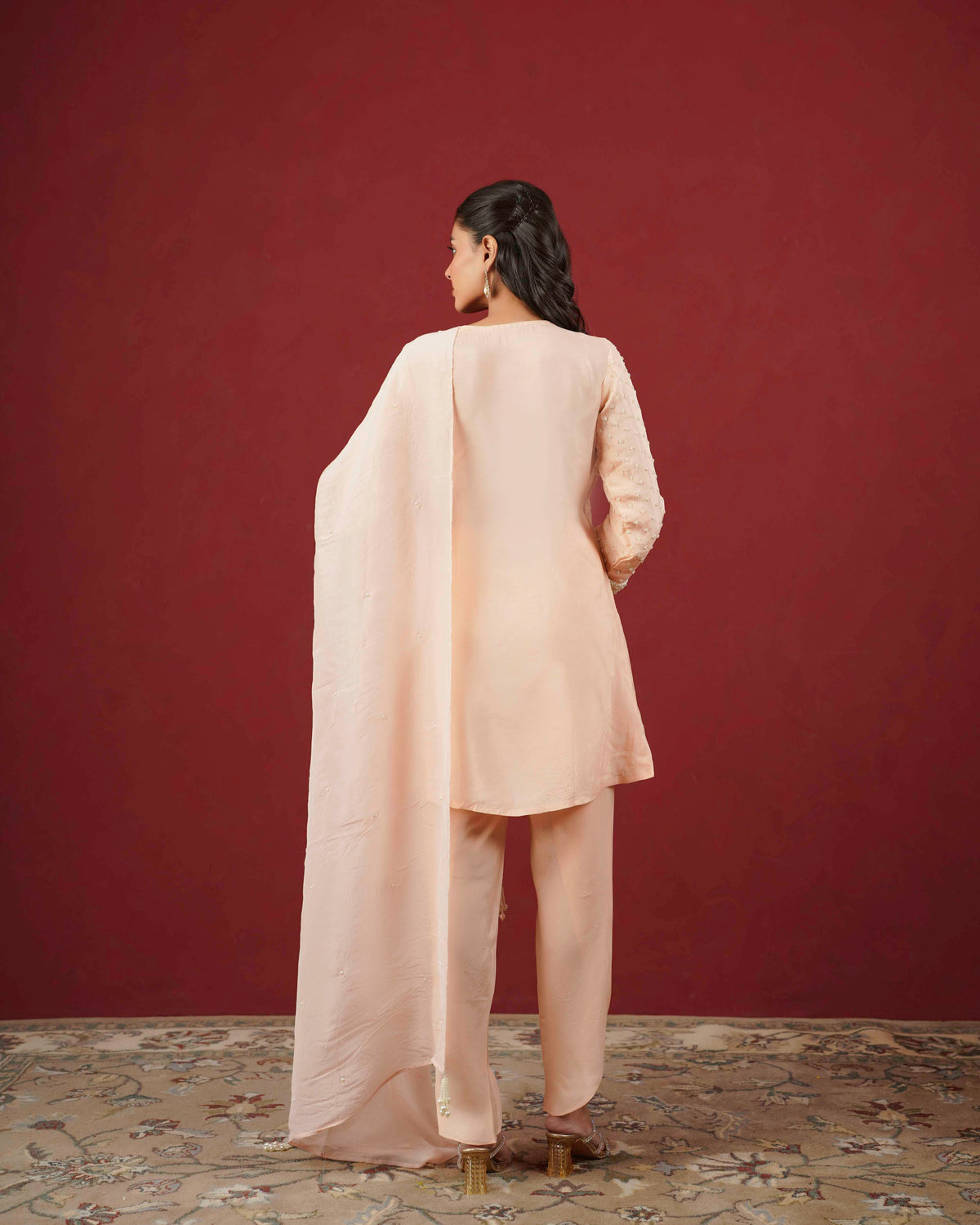 PITARA - The Soft Peach Kurta & Pant Set.
