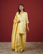 PITARA - The Soft Yellow Kurta & Pant Set.
