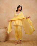 PITARA - The Bandhani Peplum Kurta & Pant Set
