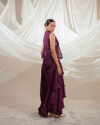NOOR - The Peacock Draped Set.