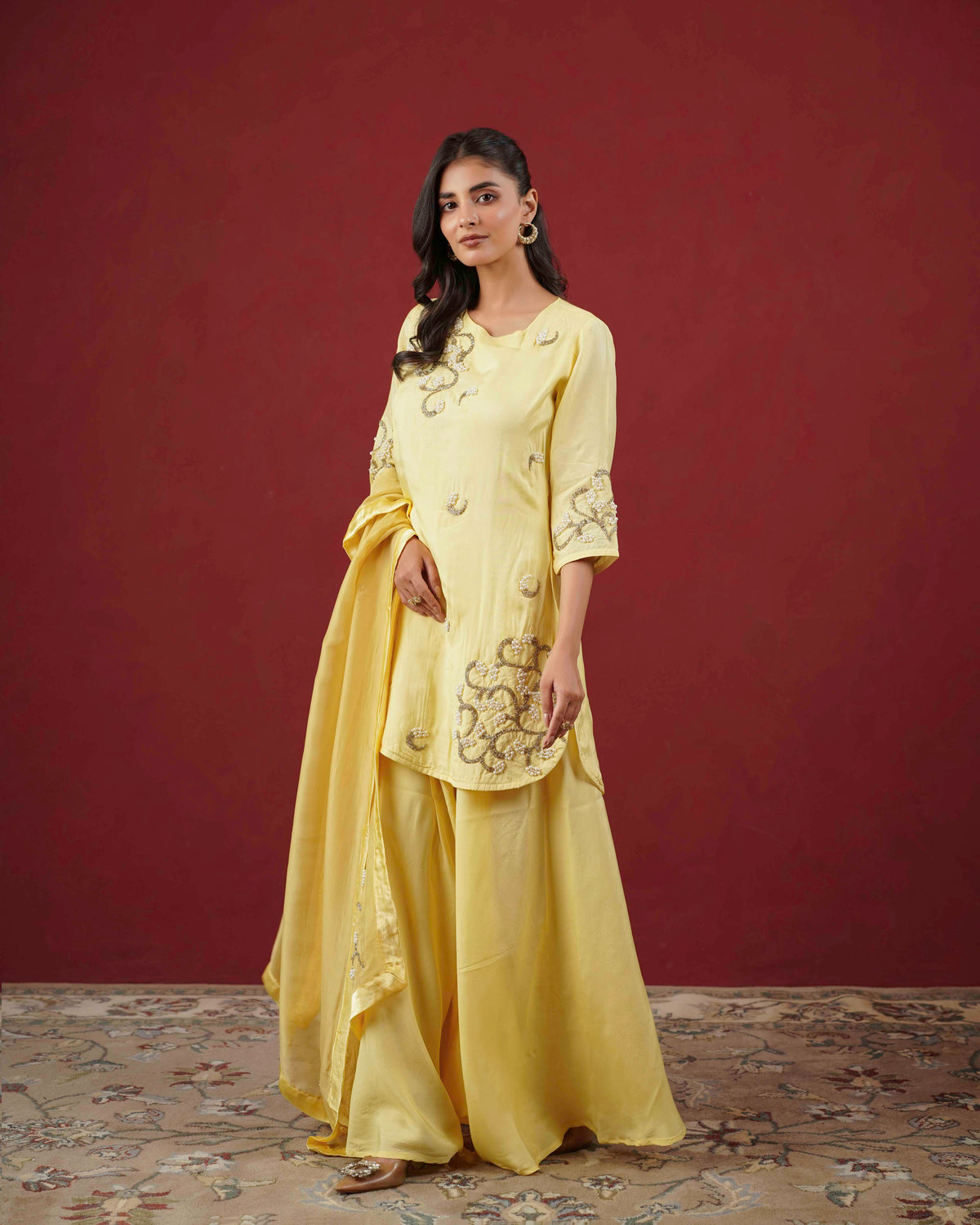 PITARA - The Soft Yellow Kurta & Pant Set.