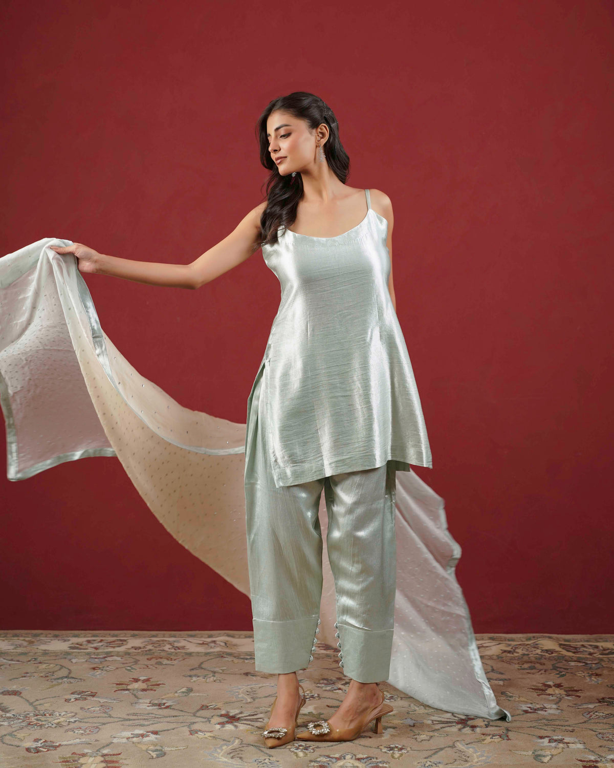 PITARA - The Soft Sage Kurta & Pant Set.