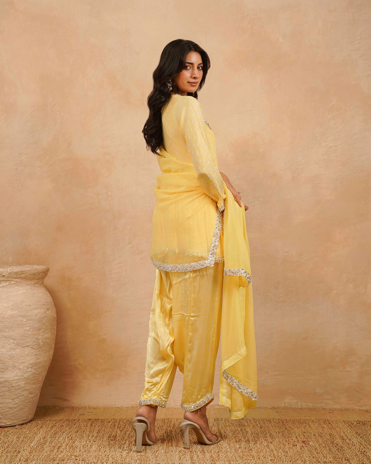 PITARA - The Bandhani Peplum Kurta & Pant Set