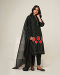 KAHANI - Black Silk Suit Set
