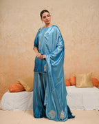 PITARA - The Statement Blue Kurta & Palazzo Set.