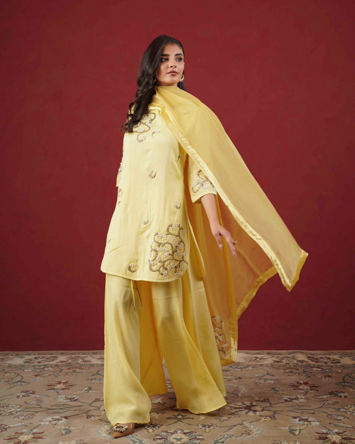 PITARA - The Soft Yellow Kurta & Pant Set.