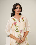 KAHANI - Bloom Silk Straight Suit
