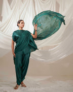 NOOR - The Draped Teal Set.