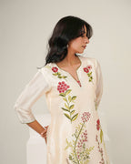 KAHANI - Bloom Silk Straight Suit