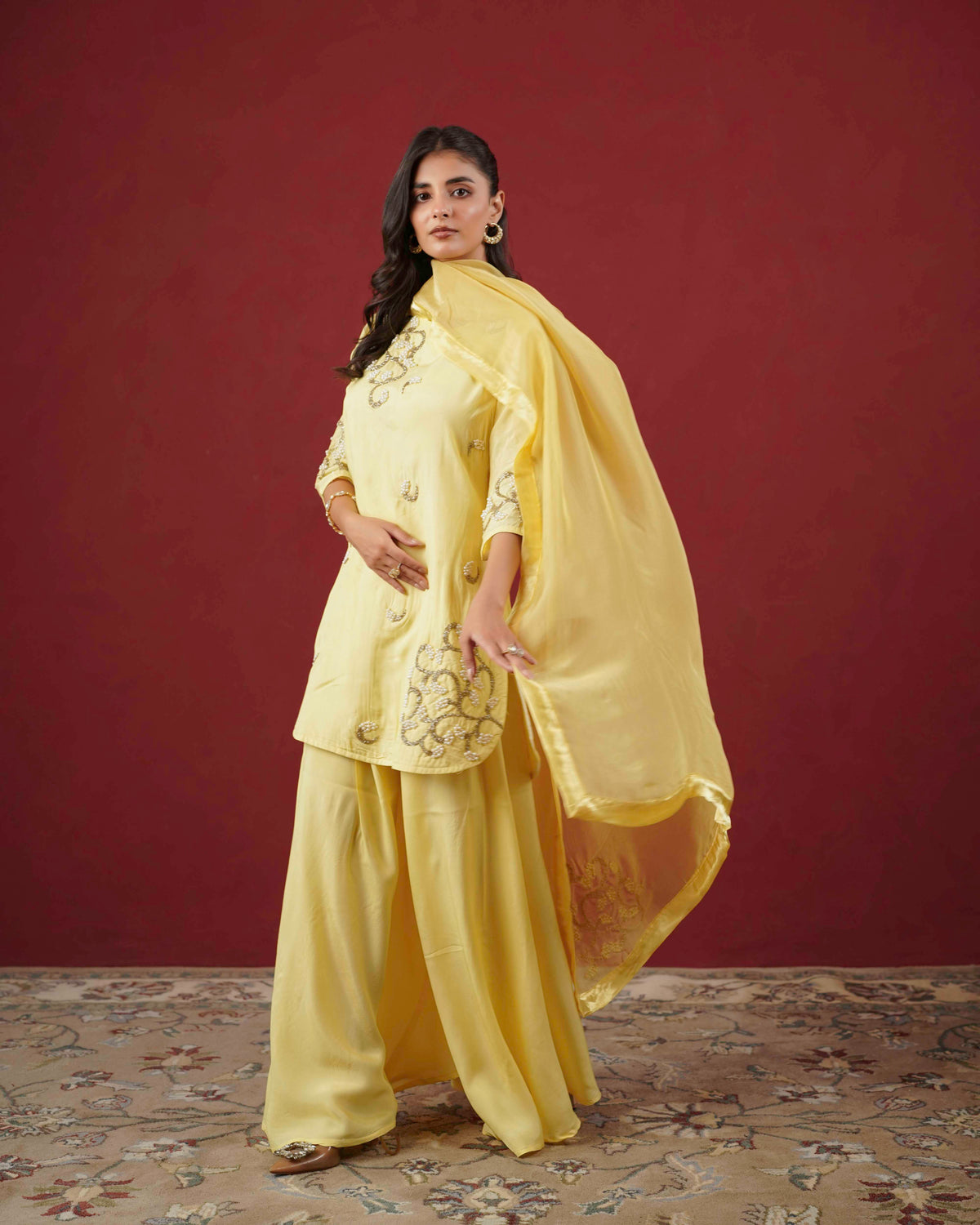 PITARA - The Soft Yellow Kurta & Pant Set.