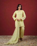 PITARA - The Pistachio Kurta & Pant Set.