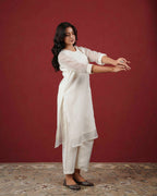 PITARA - The Pearl White Kurta & Pant Set.