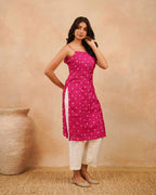 PITARA - The Bandhani Kurta & Pant Set.