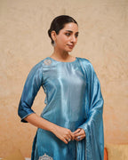 PITARA - The Statement Blue Kurta & Palazzo Set.