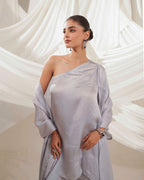 NOOR - The Soft Grey Drape Set.