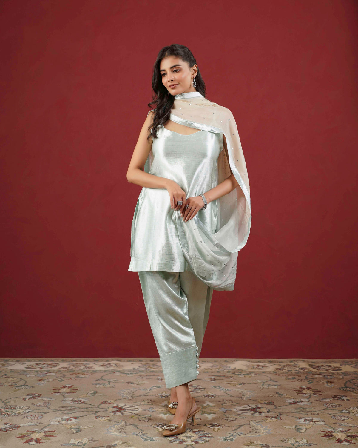 PITARA - The Soft Sage Kurta & Pant Set.