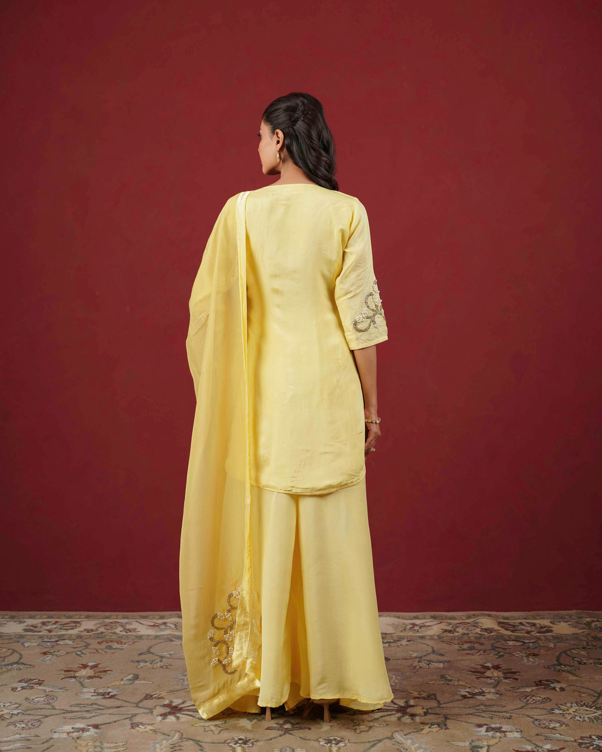 PITARA - The Soft Yellow Kurta & Pant Set.
